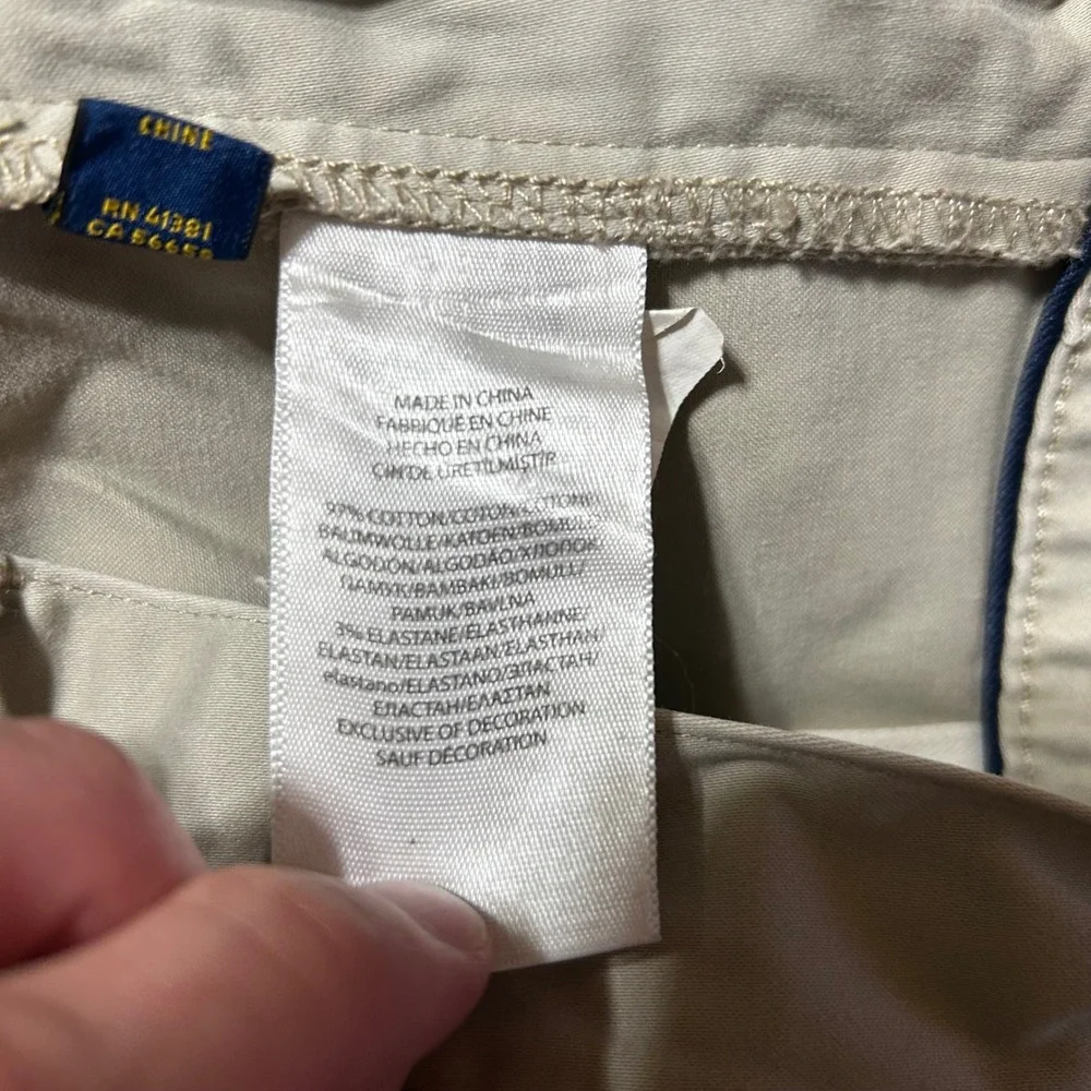 Polo Ralph Lauren Pants Mens 34x30 (Fits 35x30) Khaki Tan Straight Leg Chino